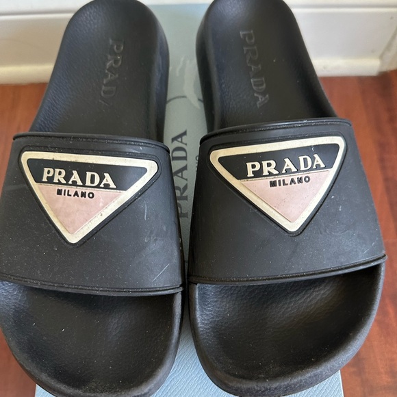 Prada Rubber Slides - Picture 3 of 6